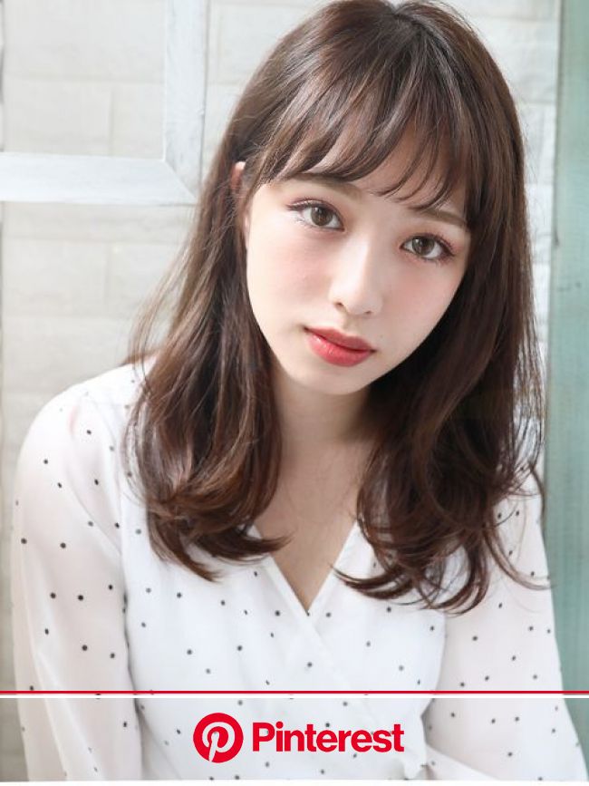 トレンド前髪大特集 流行りのかわいいバングに着替えよう 髪型 セミロング ロング 面長 ヘアスタイル Luna Margarin 美しさ