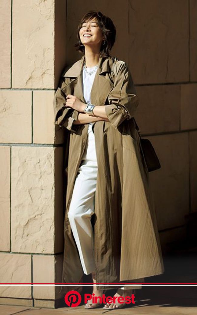 富岡佳子が着こなす【リッチベージュ】３系統のニュアンスカラーと"親戚カラー”絶妙コーデを徹底攻略 | ファッション, 50代 ファッション, ファッションスタイル
