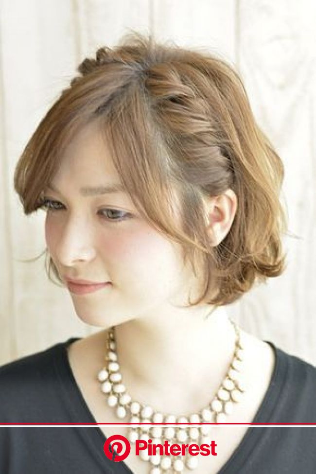 簡単 ショートボブアレンジ Nozのヘアスタイル 結婚式 ショート ボブ 結婚式 上品 ヘアアレンジ Luna Margarin 美しさ